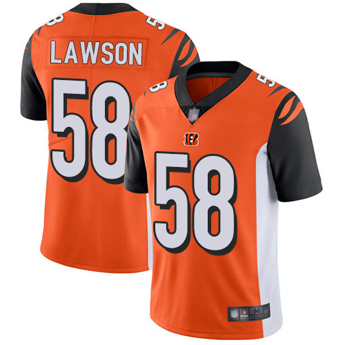 Cincinnati Bengals Limited Orange Men Carl Lawson Alternate Jersey NFL Footballl #58 Vapor Untouchable